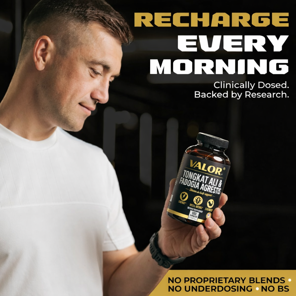 Valor Support Capsules - Tongkat Ali + Fadogia Agrestis